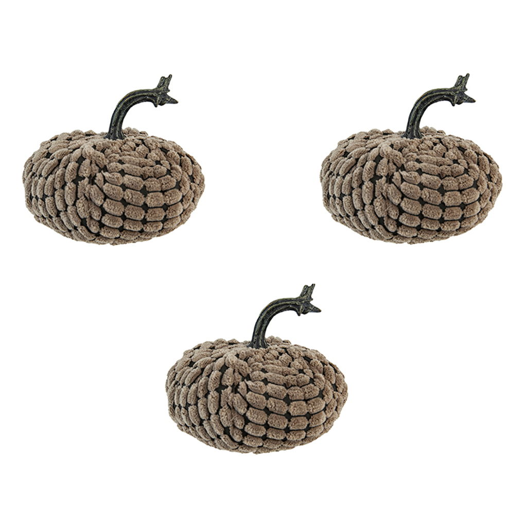 Chenille Weighted Pumpkin Ornament Decor For Holiday Harvest Festival Fall Festival &amp; Thanksgiving