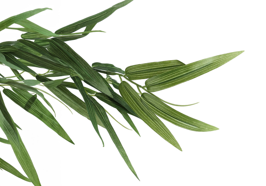 50&quot; Tall, Artificial Plant, Bamboo Tree, Indoor, Faux, Fake, Floor, Greenery, Potted, Decorative - Green / Black