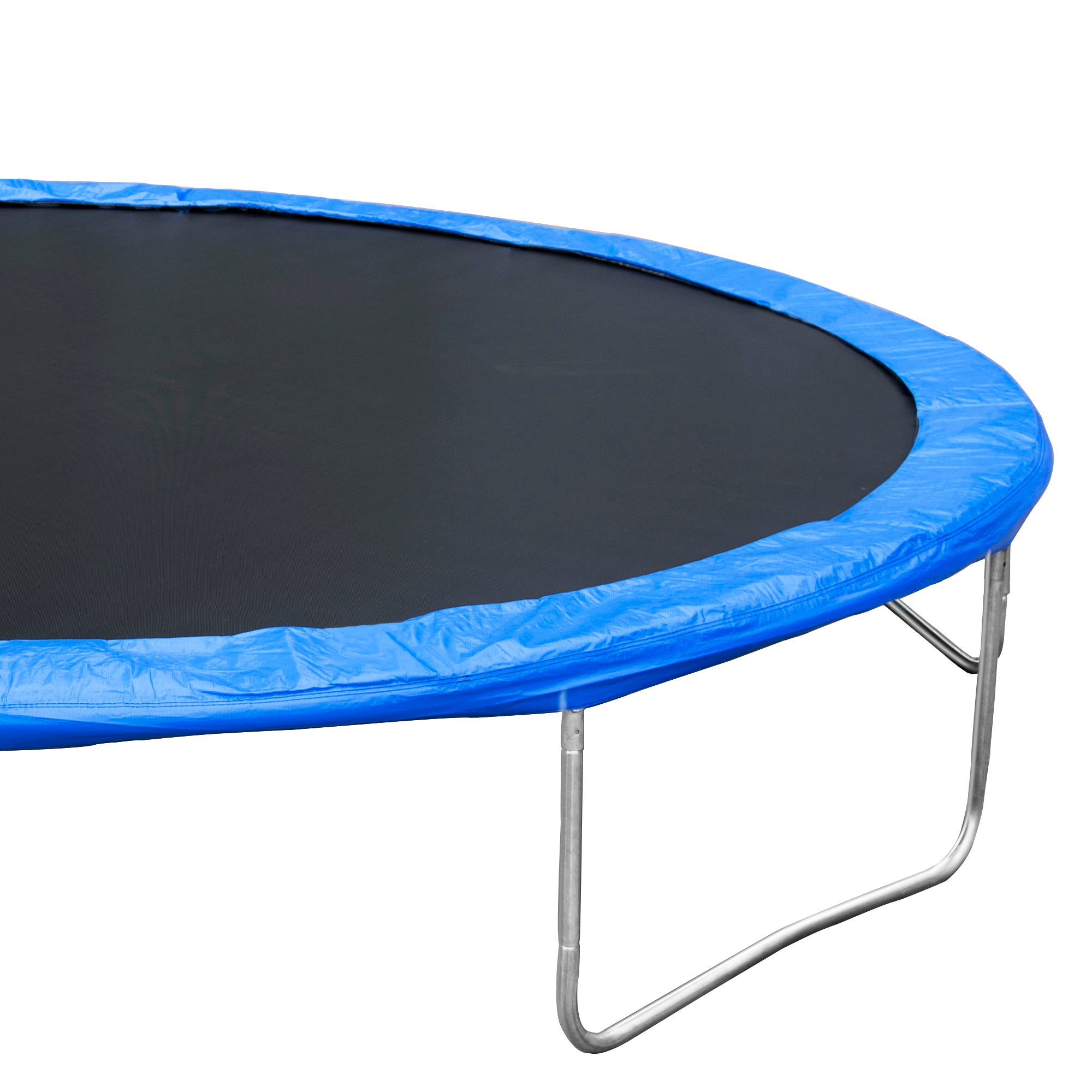 14Ft Trampoline For Adults &amp; Kids With Basketball Hoop, Outdoor Trampolines With Ladder And Safety Enclosure Net For Kids And Adults - Blue