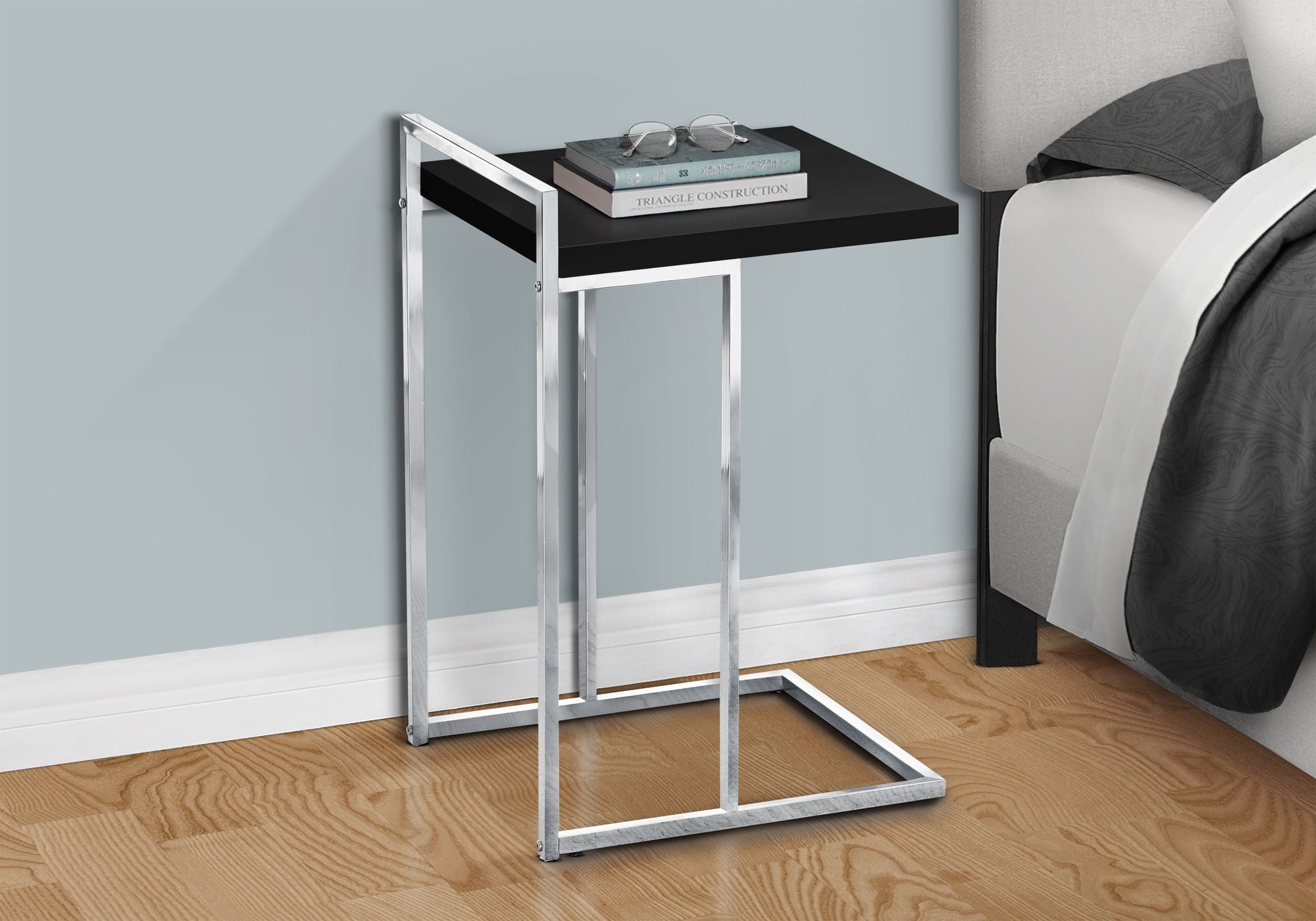 Accent Table, C - Shaped, Contemporary &amp; Modern