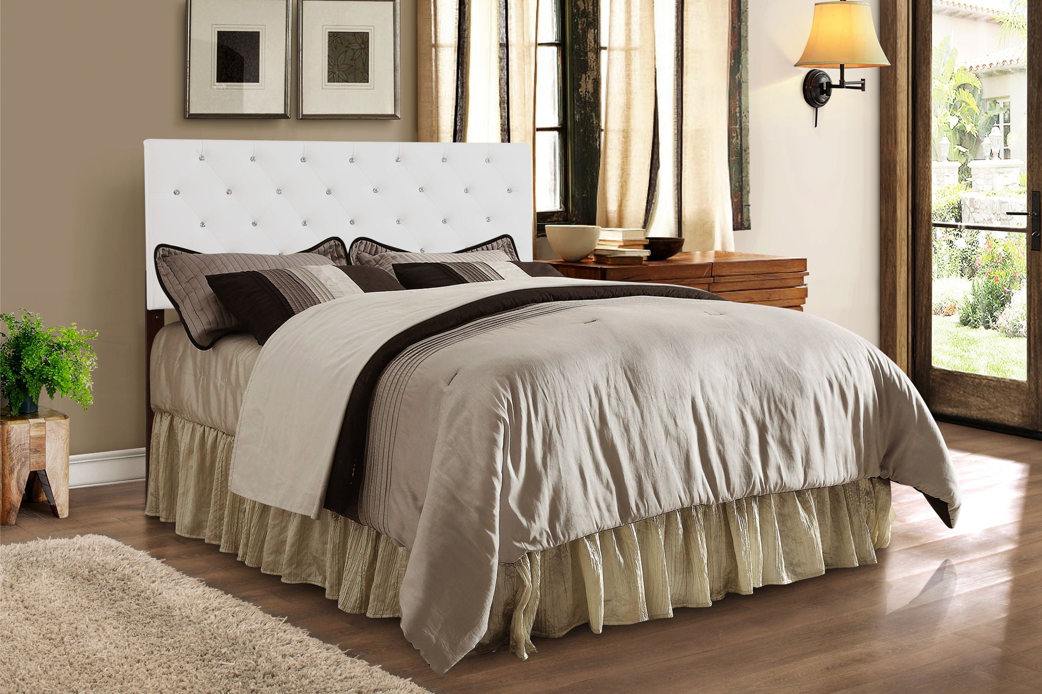 Panel Headboard &amp; Button Tufting