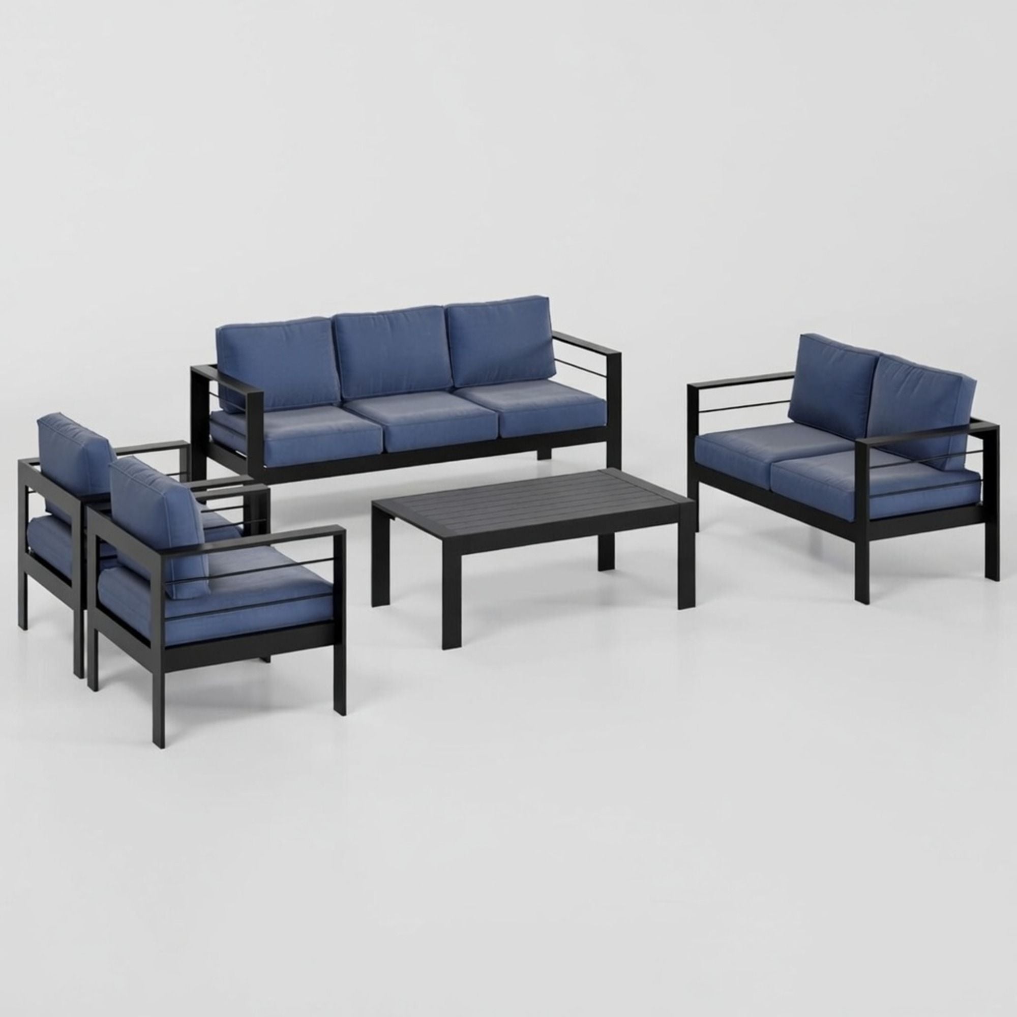 Outdoor Patio Set, All-Weather With Thick Cushions