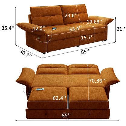 Sofa Bed With Convertible Design, Living Room Furniture