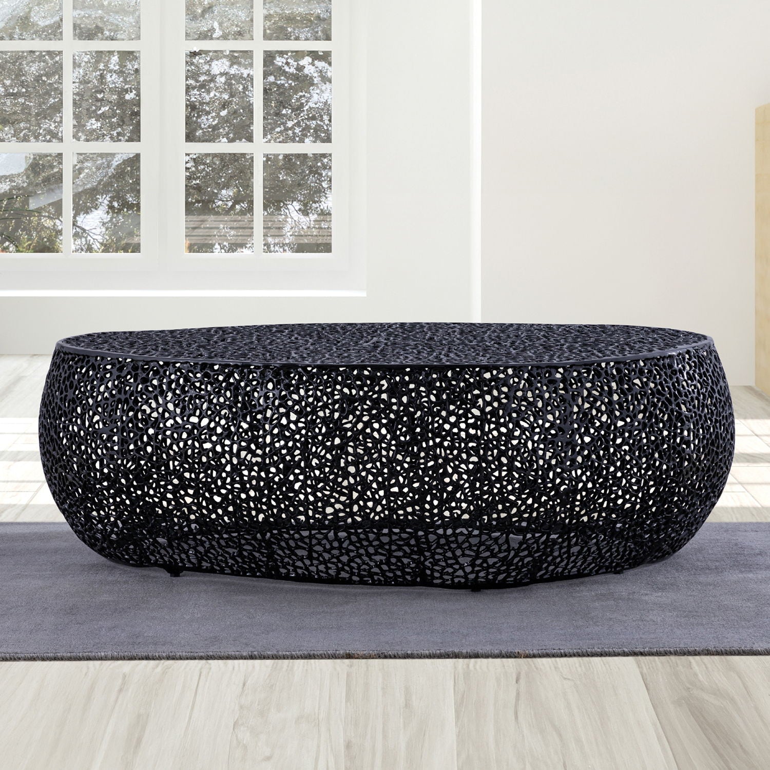 T3601 - Modern Oval Coffee Table