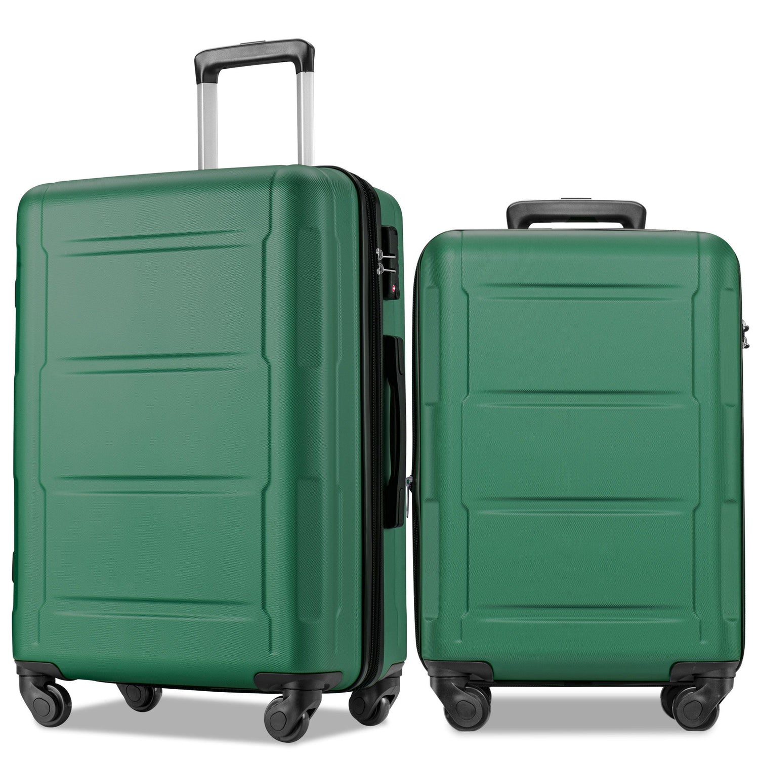 Expanable Spinner Wheel 2 Piece Luggage Set ABS Lightweight Suitcase With Tsa Lock 20&quot; / 24&quot;