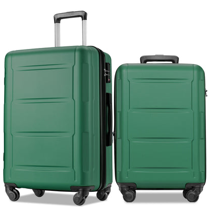 Expanable Spinner Wheel 2 Piece Luggage Set ABS Lightweight Suitcase With Tsa Lock 20&quot; / 24&quot;
