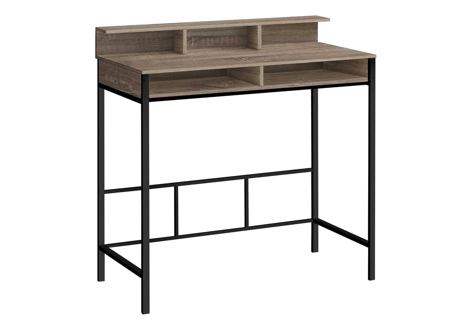 Computer Desk For Home Office, Standing, Storage Shelves, Laptop, Contemporary &amp; Modern