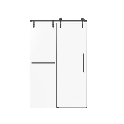 Frameless Single Sliding Shower Doors With Towel Rail &amp; Handle