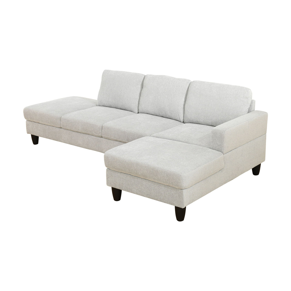 L - Shaped Sectional Sofa With Chaise &amp; Ottoman