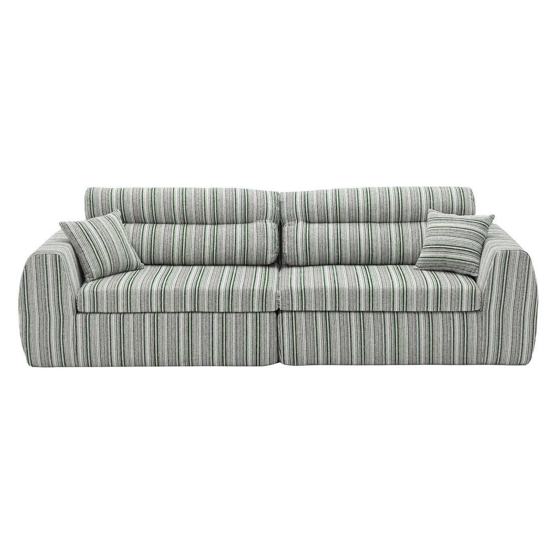 3 Seater, Couch With Throw Pillows For Living Room