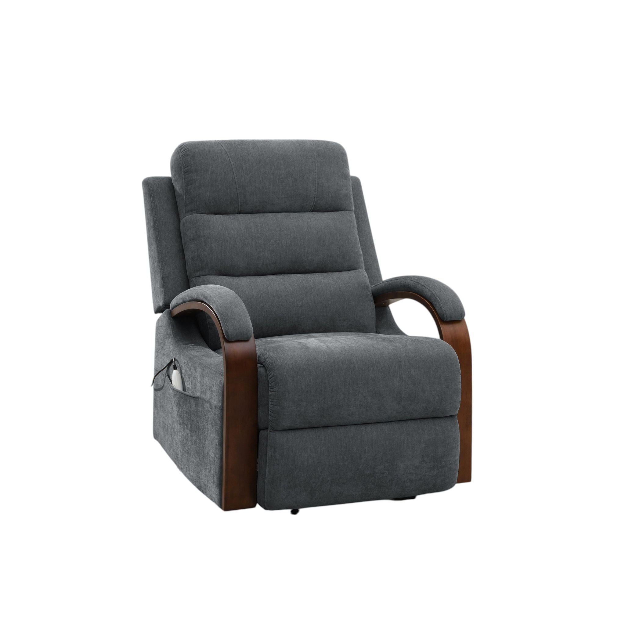Kayla - Power Recliner With Lift &amp; Heating &amp; Massage (Zero Gravity) - Gray