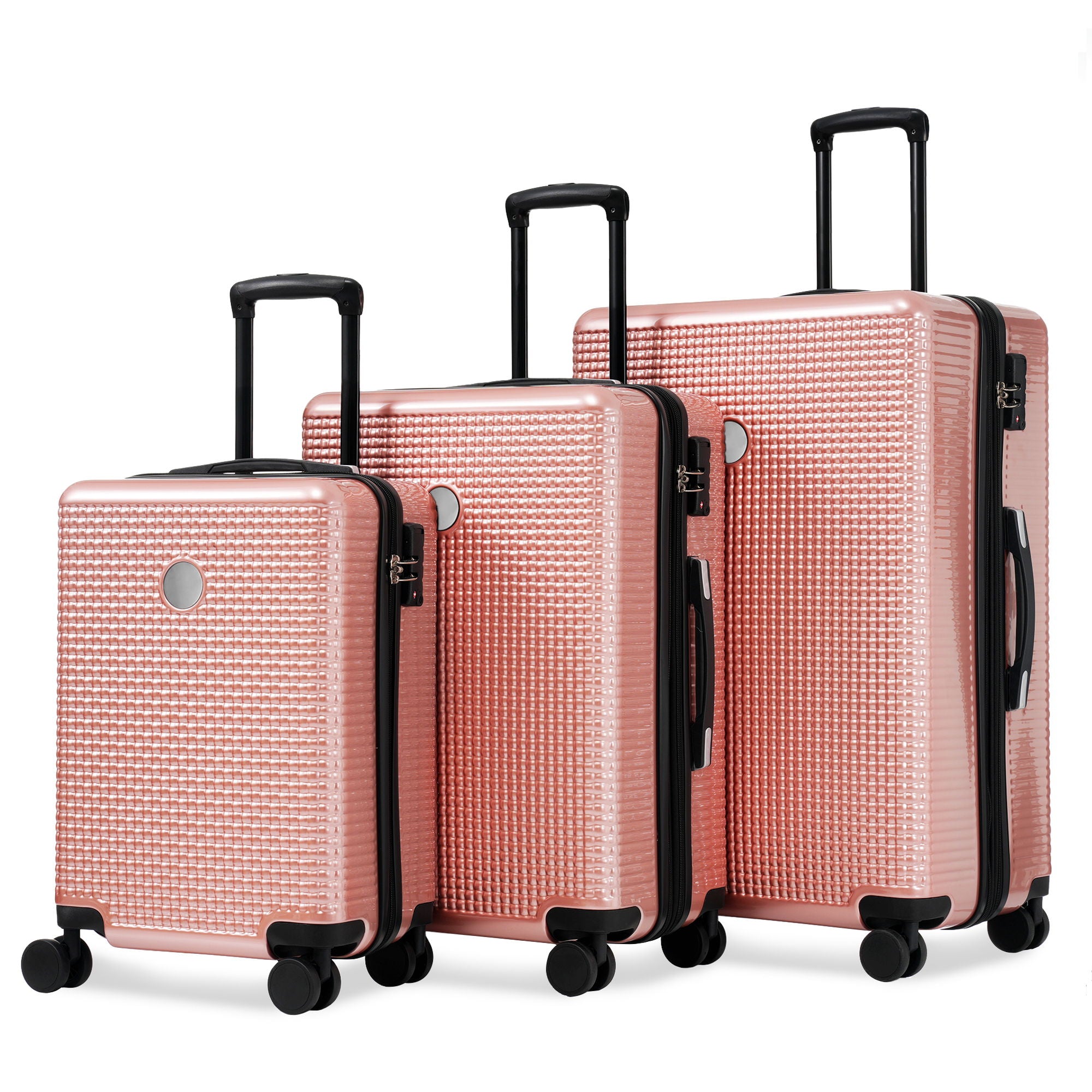 Luggage Sets 3 Piece Hardshell Suitcases With Wheels, Lightweight Expandable Travel Luggage With Tsa Lock, Carry-On, Checked Luggage (20&quot; 24&quot; 28&quot;)