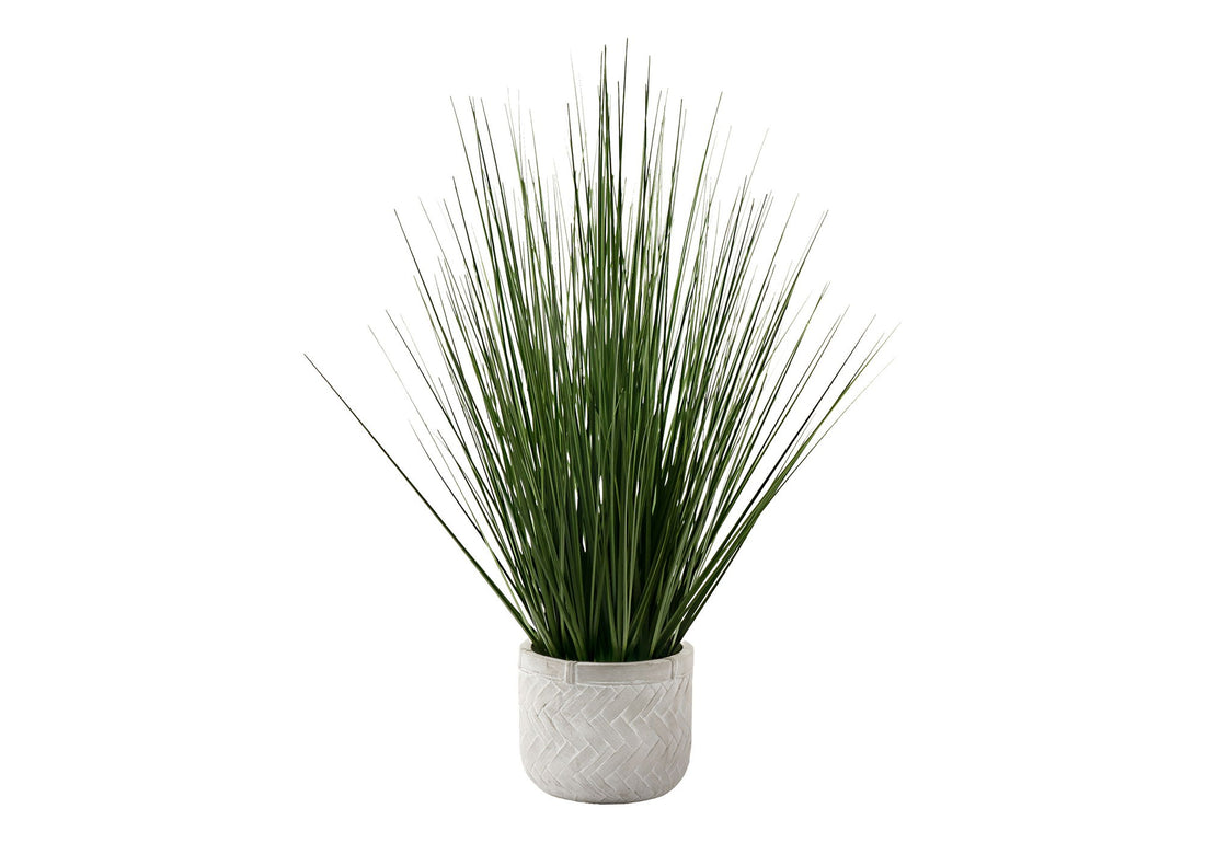 21&quot; Tall, Artificial Plant, Grass, Indoor, Faux, Fake, Table, Greenery, Potted, Real Touch, Decorative - Green / White