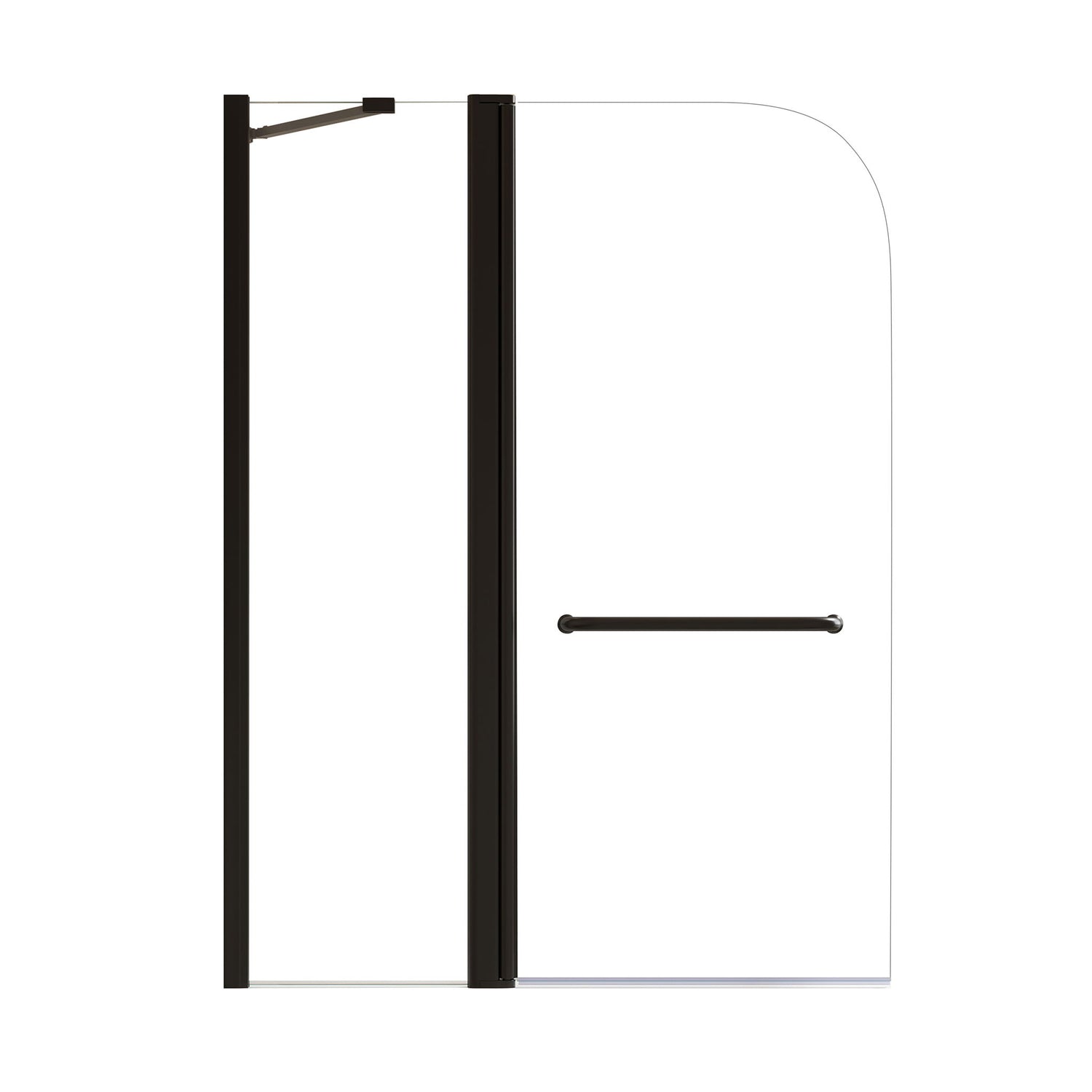 Shower Doors For Bathtub With Tempered Glass