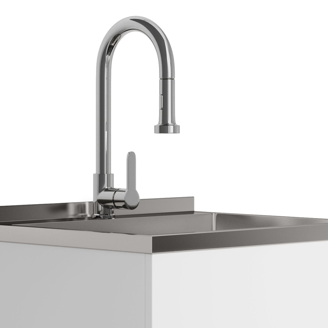 Metro - Laundry Cabinet &amp; Faucet And Stainless Steel Sink