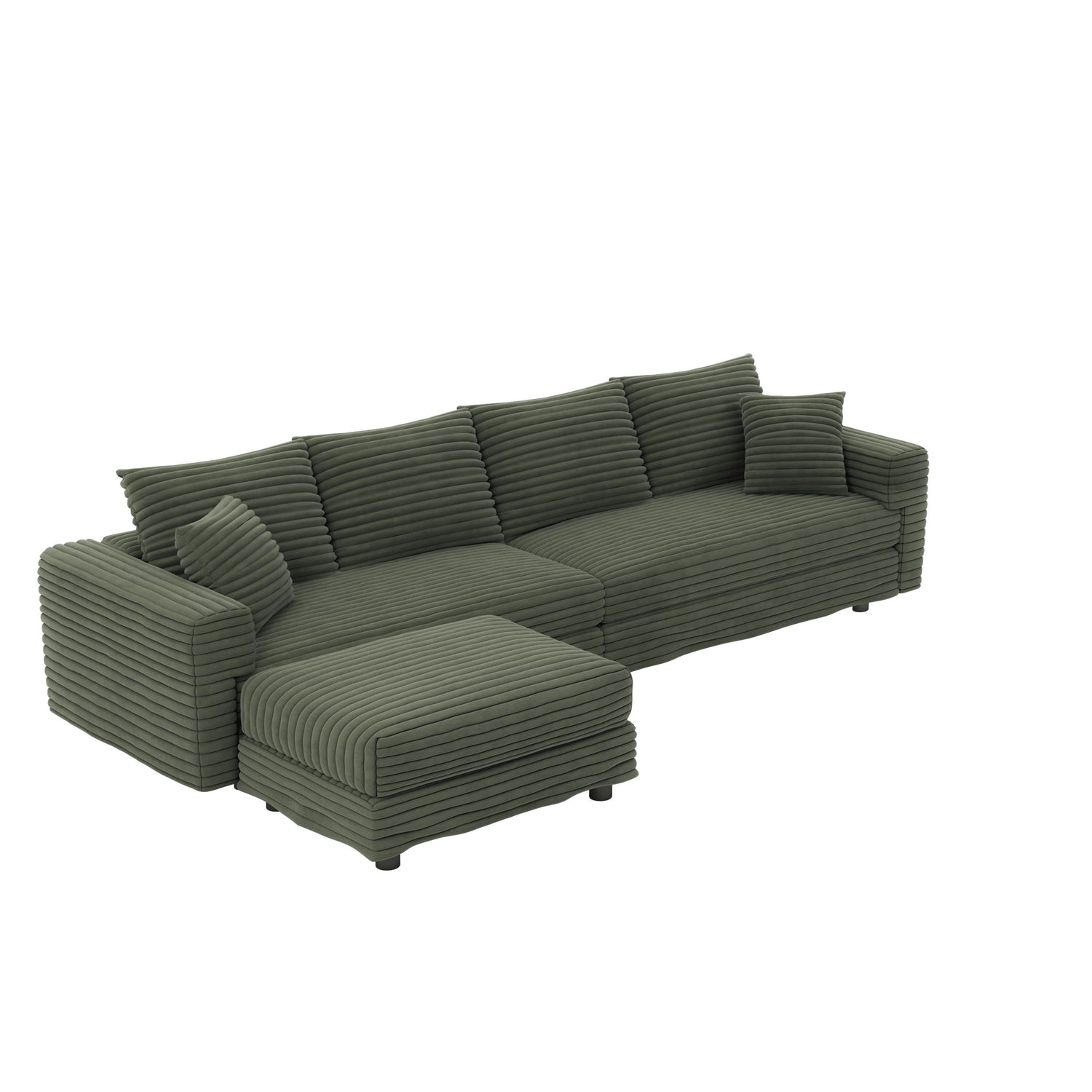 Modern Comfy Upholstered Sofa Cloud Couch &amp; Deep Seat Couches