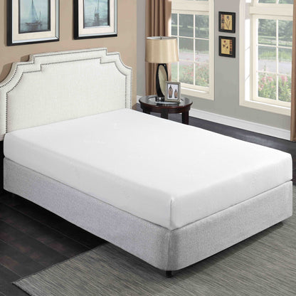 8&quot; Plush Gel Memory Foam Mattress For Bed, Polyester Aloe Vera Cover