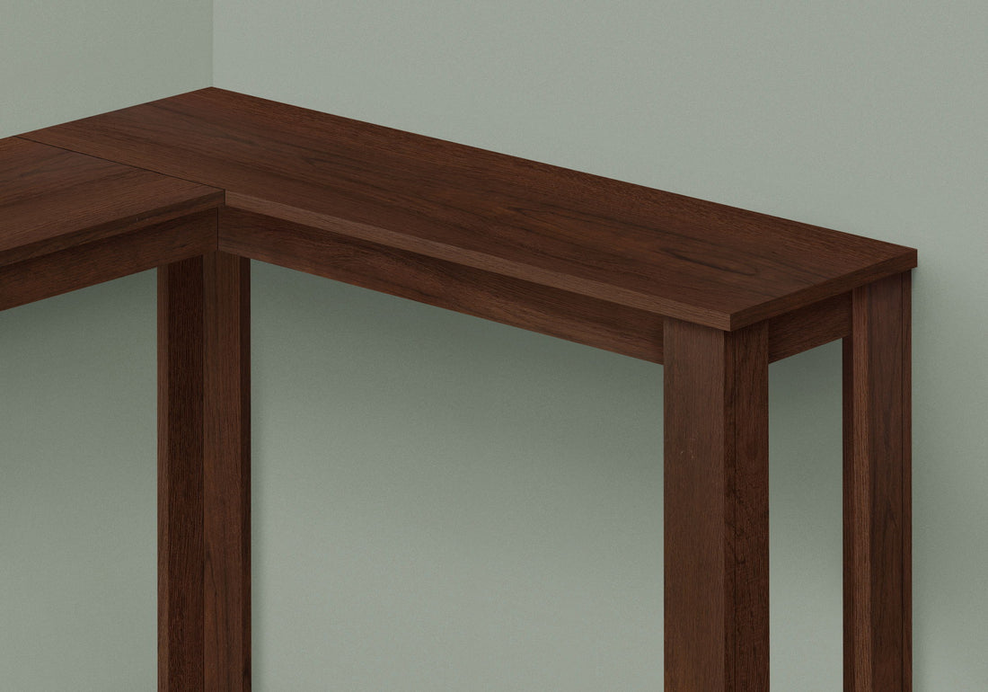 Corner Accent Console Table For Entryway, Contemporary &amp; Modern - Cherry