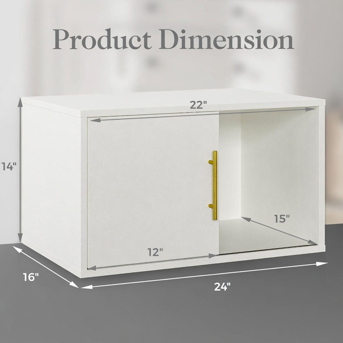 Cube Storage Organizer With Sliding Door Stackable Modular Bookshelf &amp; Storage Cabinet - White