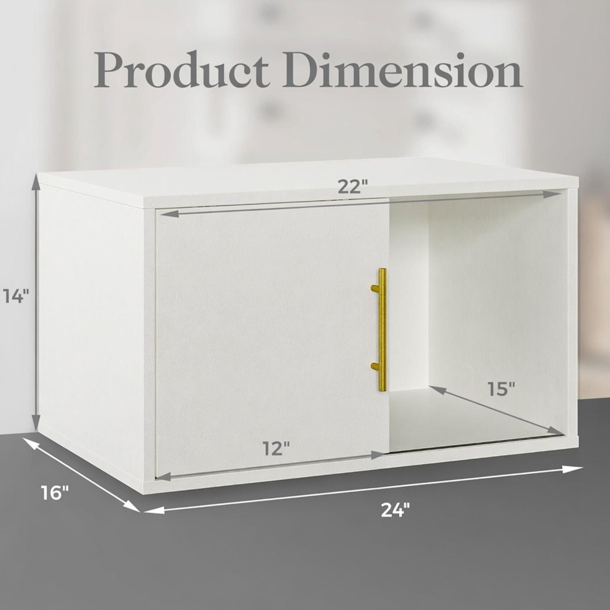 Cube Storage Organizer With Sliding Door Stackable Modular Bookshelf &amp; Storage Cabinet - White