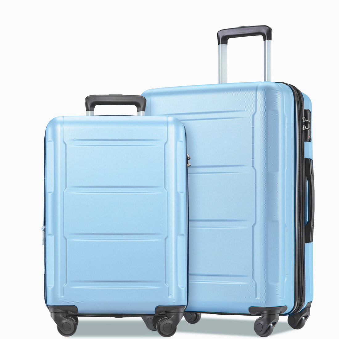 Expanable Spinner Wheel 2 Piece Luggage Set ABS Lightweight Suitcase With Tsa Lock 20&quot; / 24&quot;
