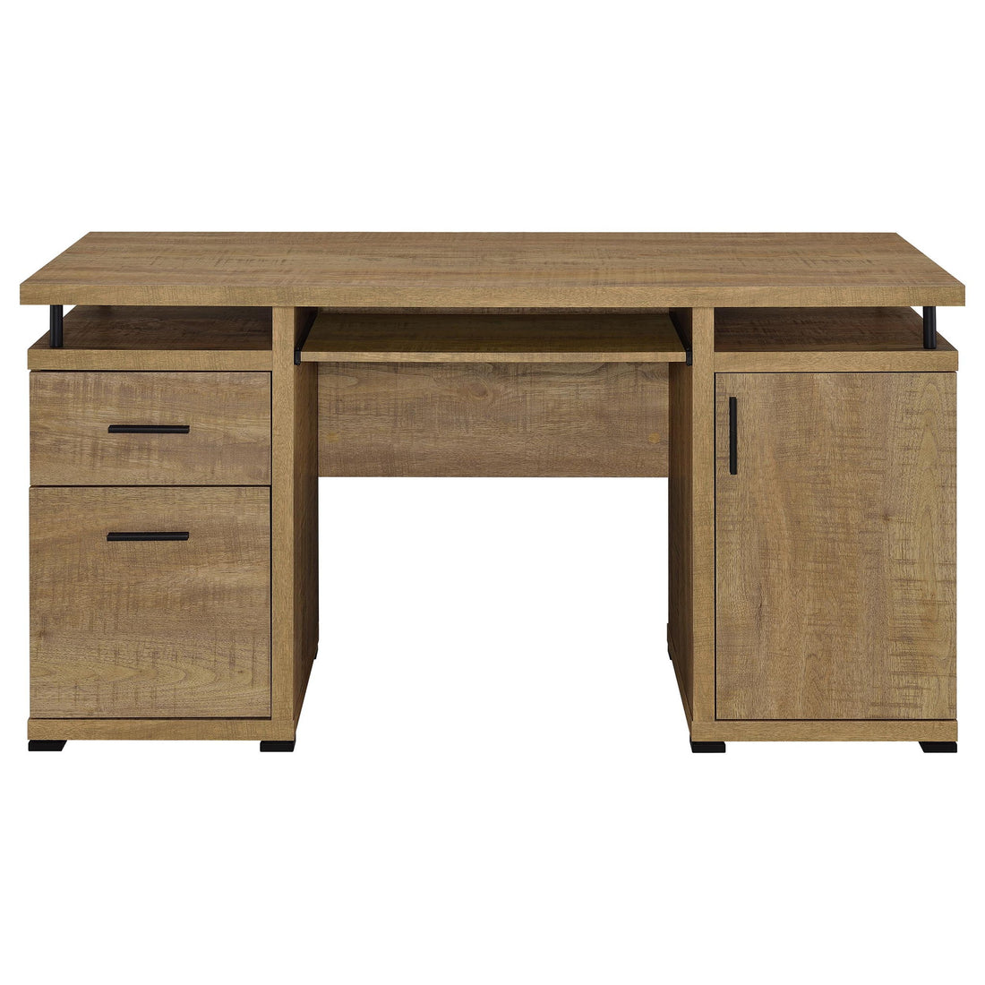 Swan - 2 Drawer Computer Desk - Mango Color