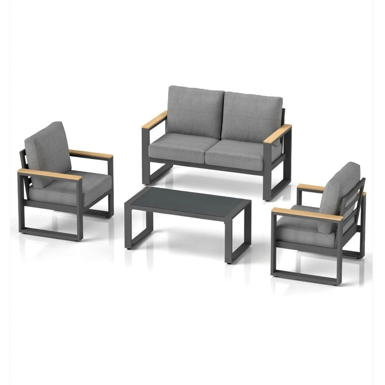 Modern Outdoor Sofa Set With Coffee Table