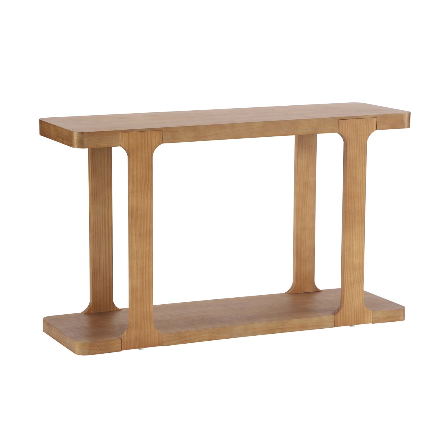 Console Table &amp; Bottom Shelf - Walnut