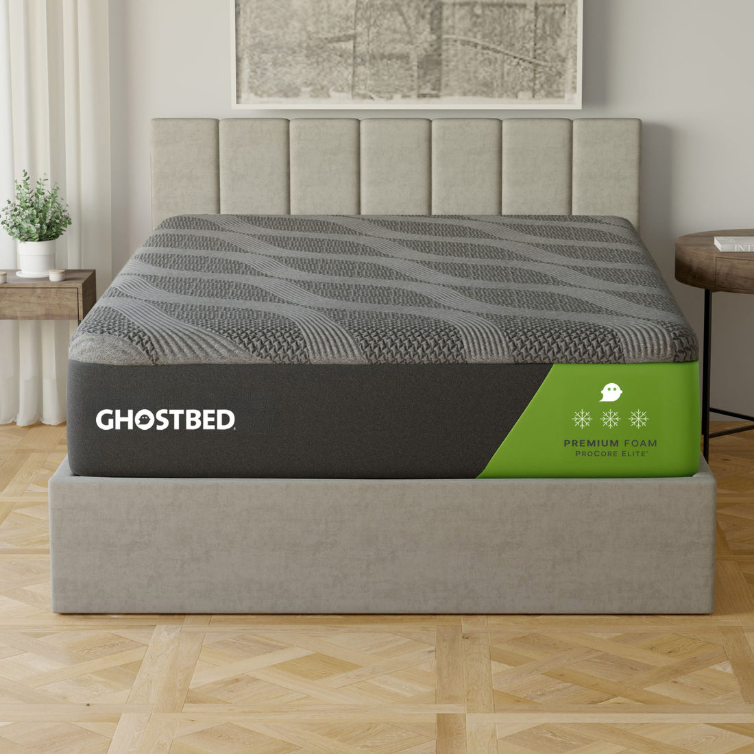 Premium - 14&quot; Foam Mattress With Cooling Ghost Ice Cover And Copper Infused Memory Foam