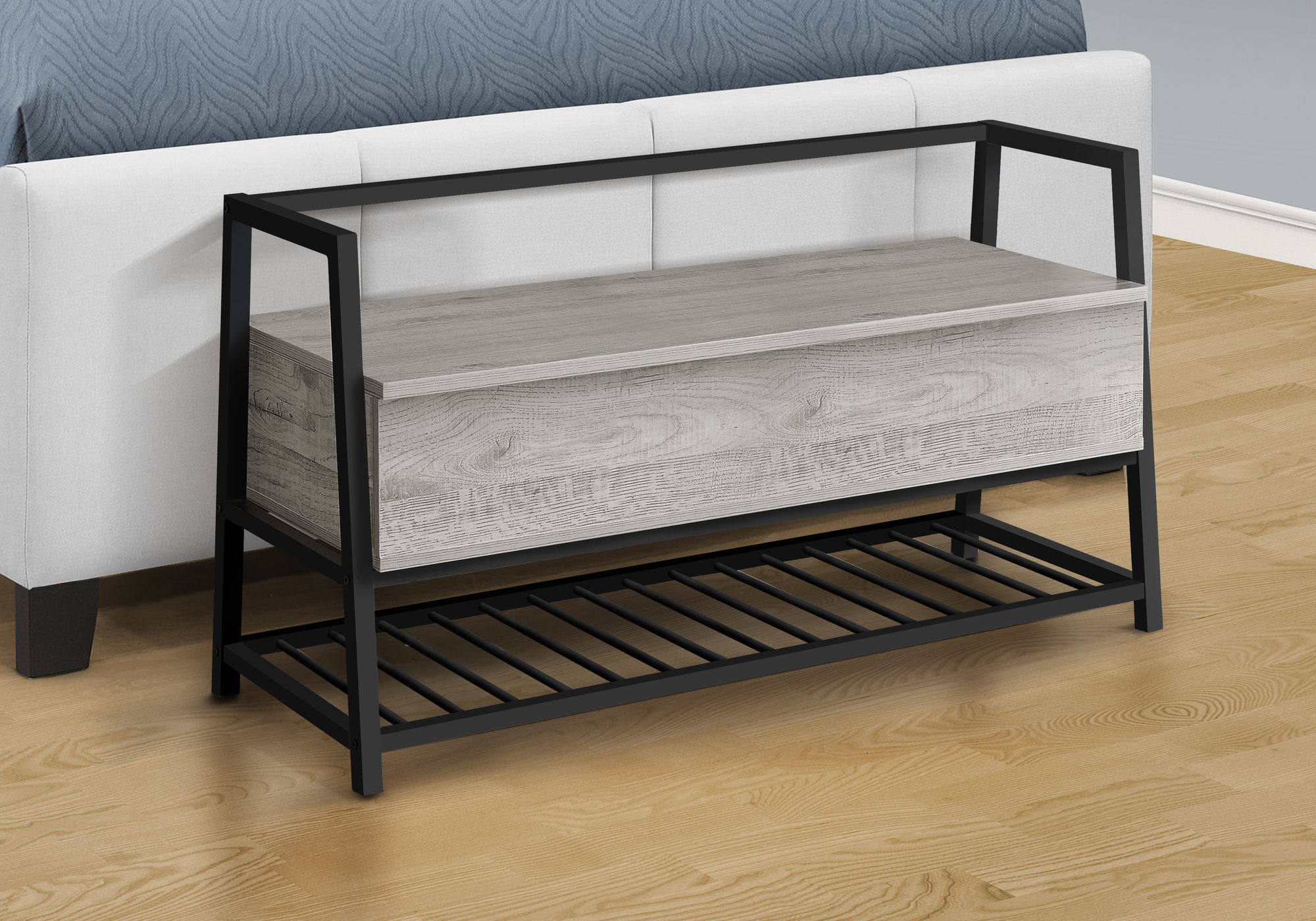 Bench Storage, Rectangular, Contemporary &amp; Modern