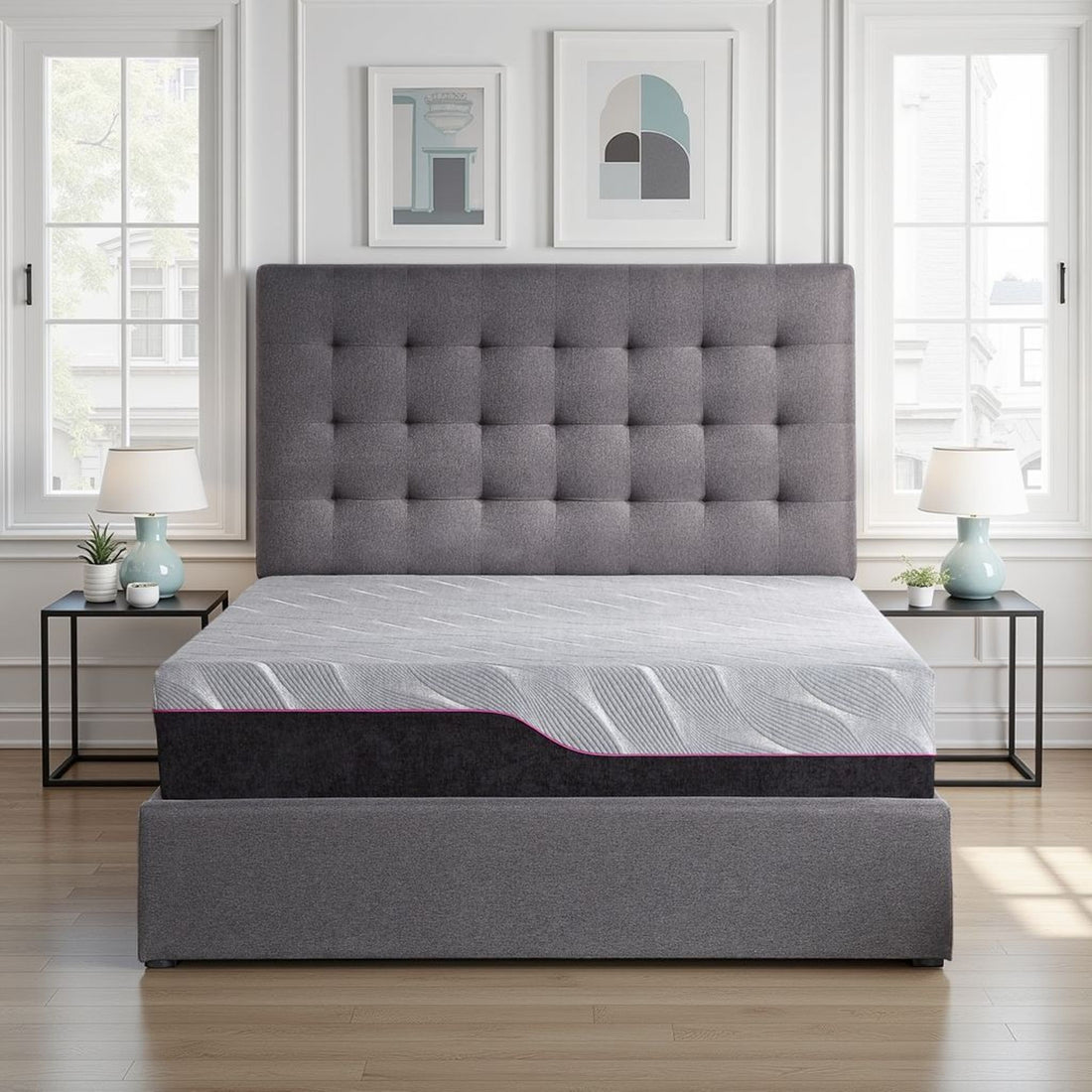 Renew - 11&quot; Cooling Fast Responding Latex Foam Mattress - Gray