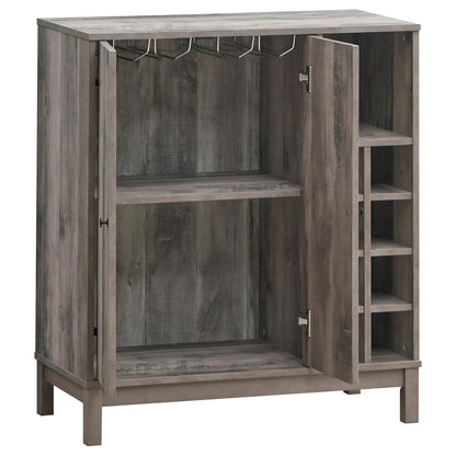 Wine Cabinet With 2 Doors - Gray