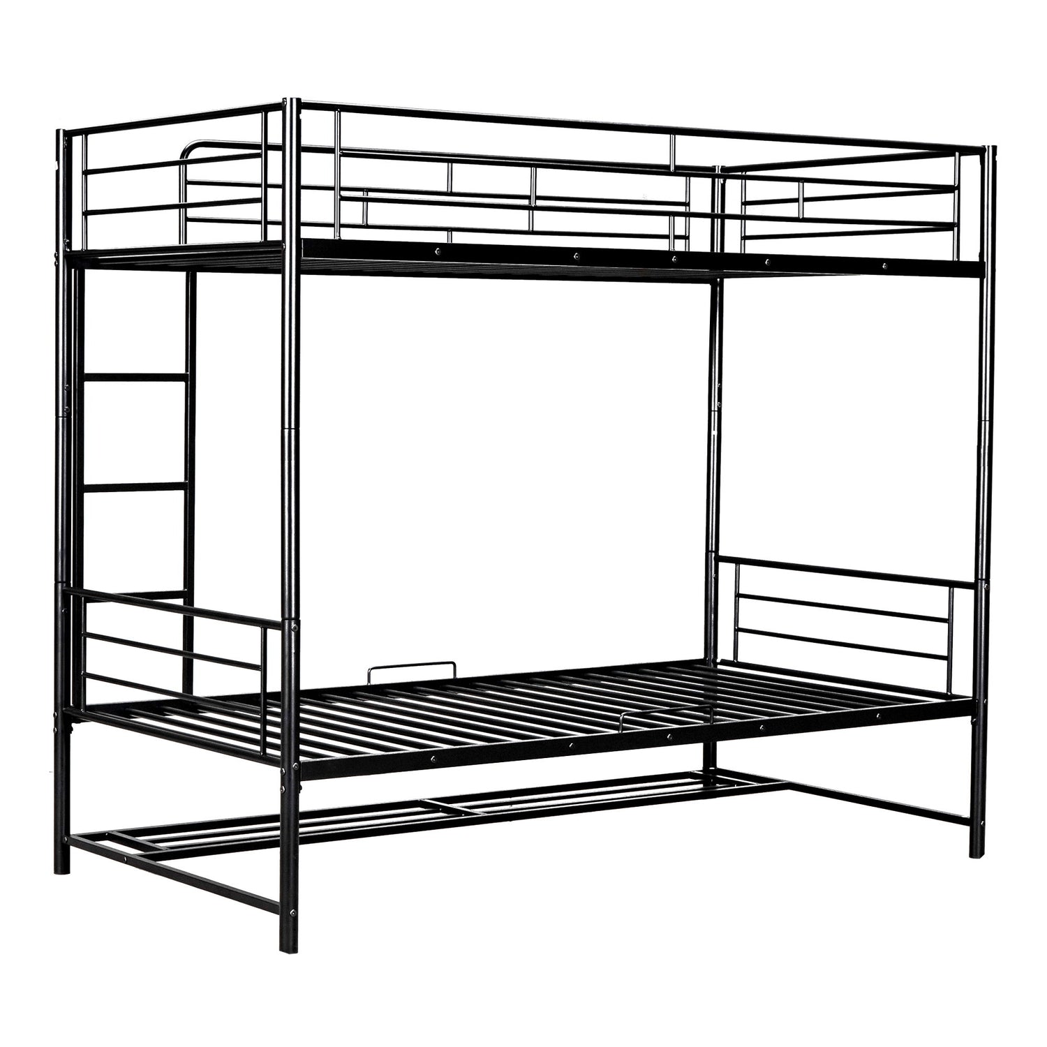 Metal Bunk Bed &amp; Shelf And Guardrails