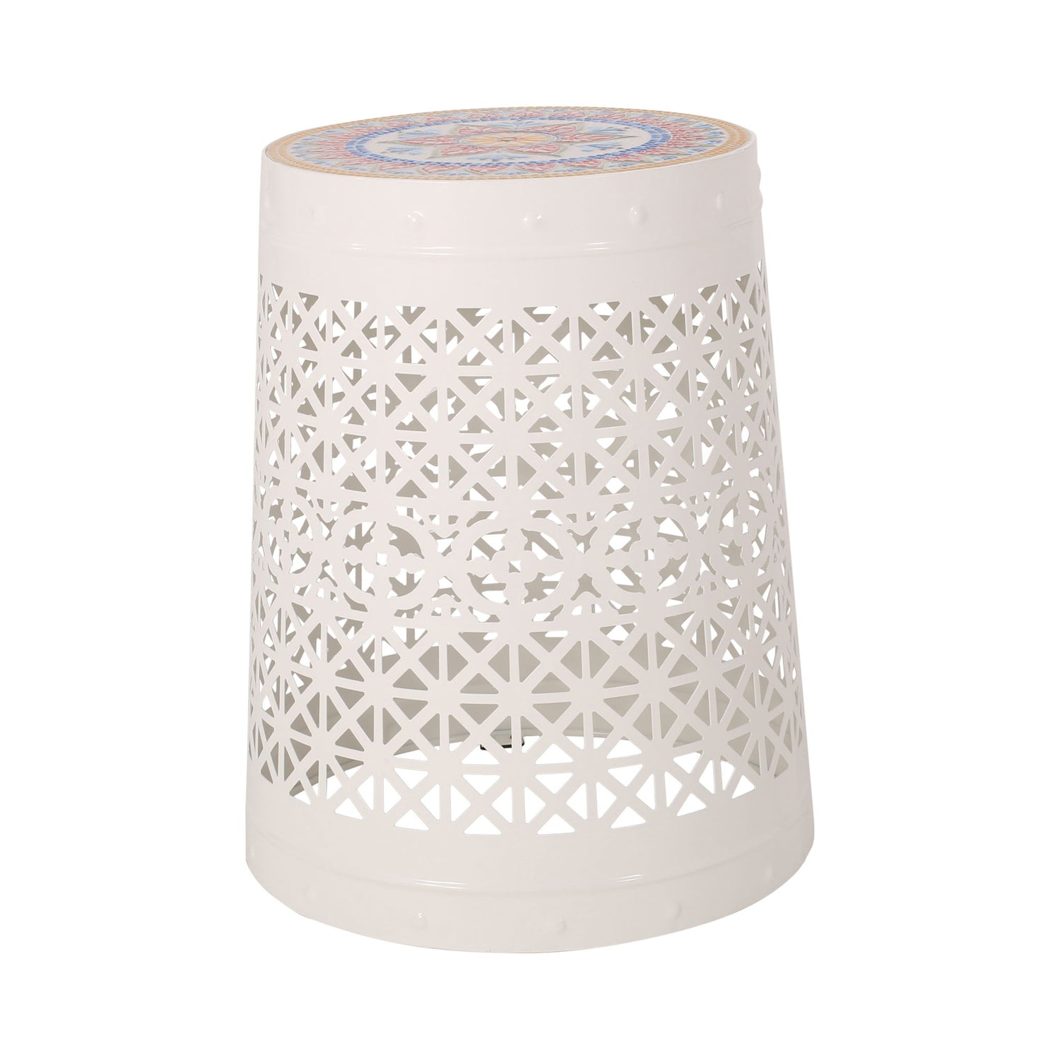 Cranbrook - Side Table With Tile Mosaic Top
