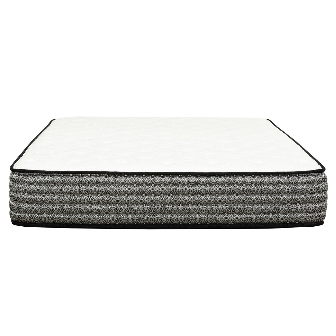 Premium 12&quot; Queen Size Hybrid Mattress In A Box Soft Gel Memory Foam Top With Cooling Technology - Gray / White