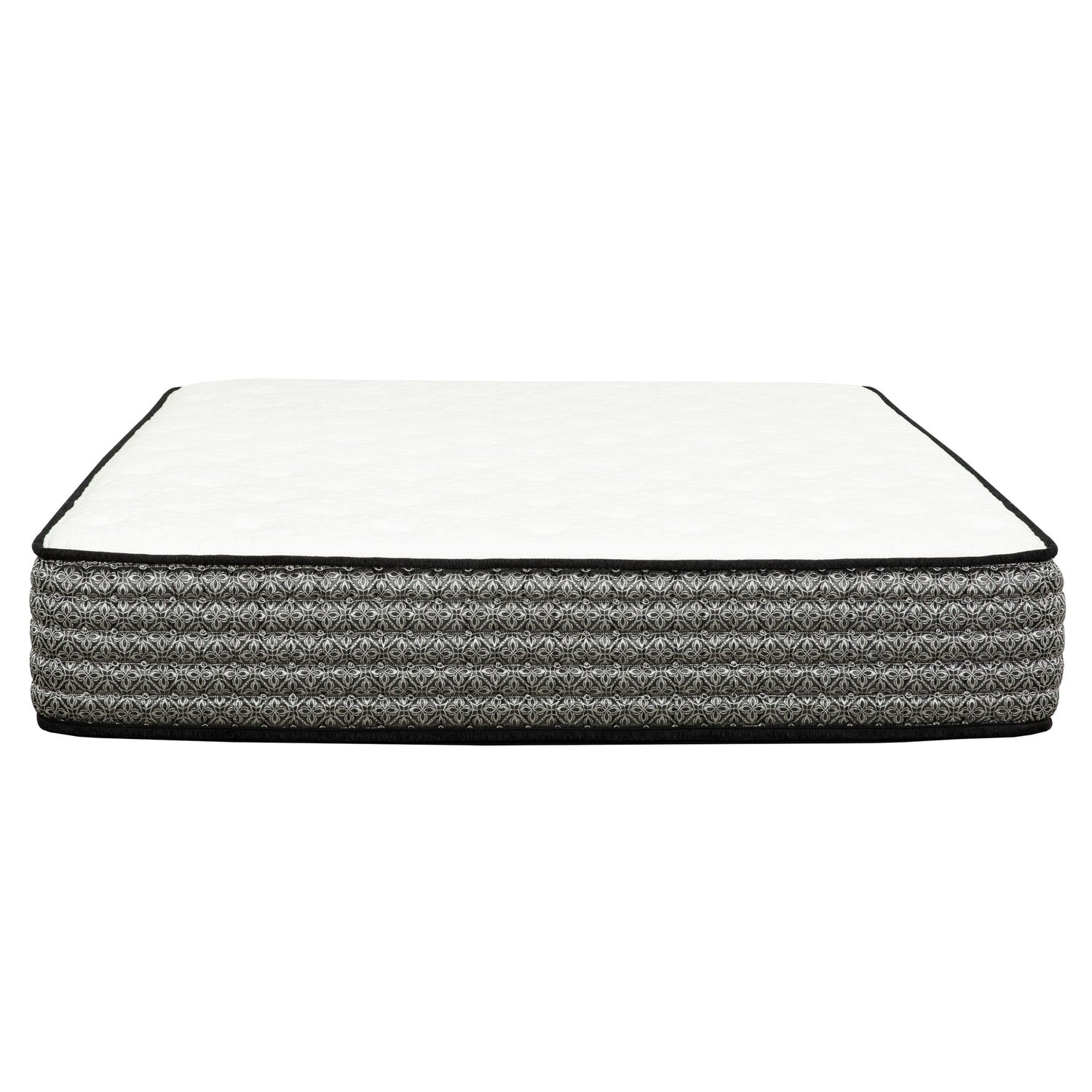 Premium 12&quot; Queen Size Hybrid Mattress In A Box Soft Gel Memory Foam Top With Cooling Technology - Gray / White