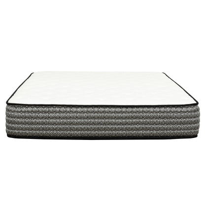 Premium 12&quot; Queen Size Hybrid Mattress In A Box Soft Gel Memory Foam Top With Cooling Technology - Gray / White