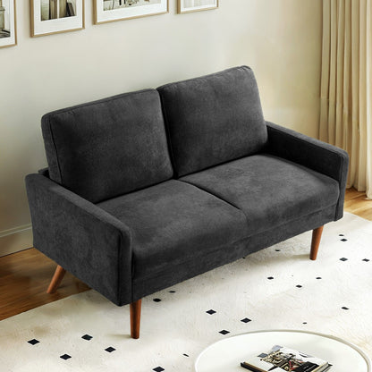 Loveseat Sofa, European Style With Sleek Design, Modern &amp; Vintage Flair, Upholstered 2 Seater Couch