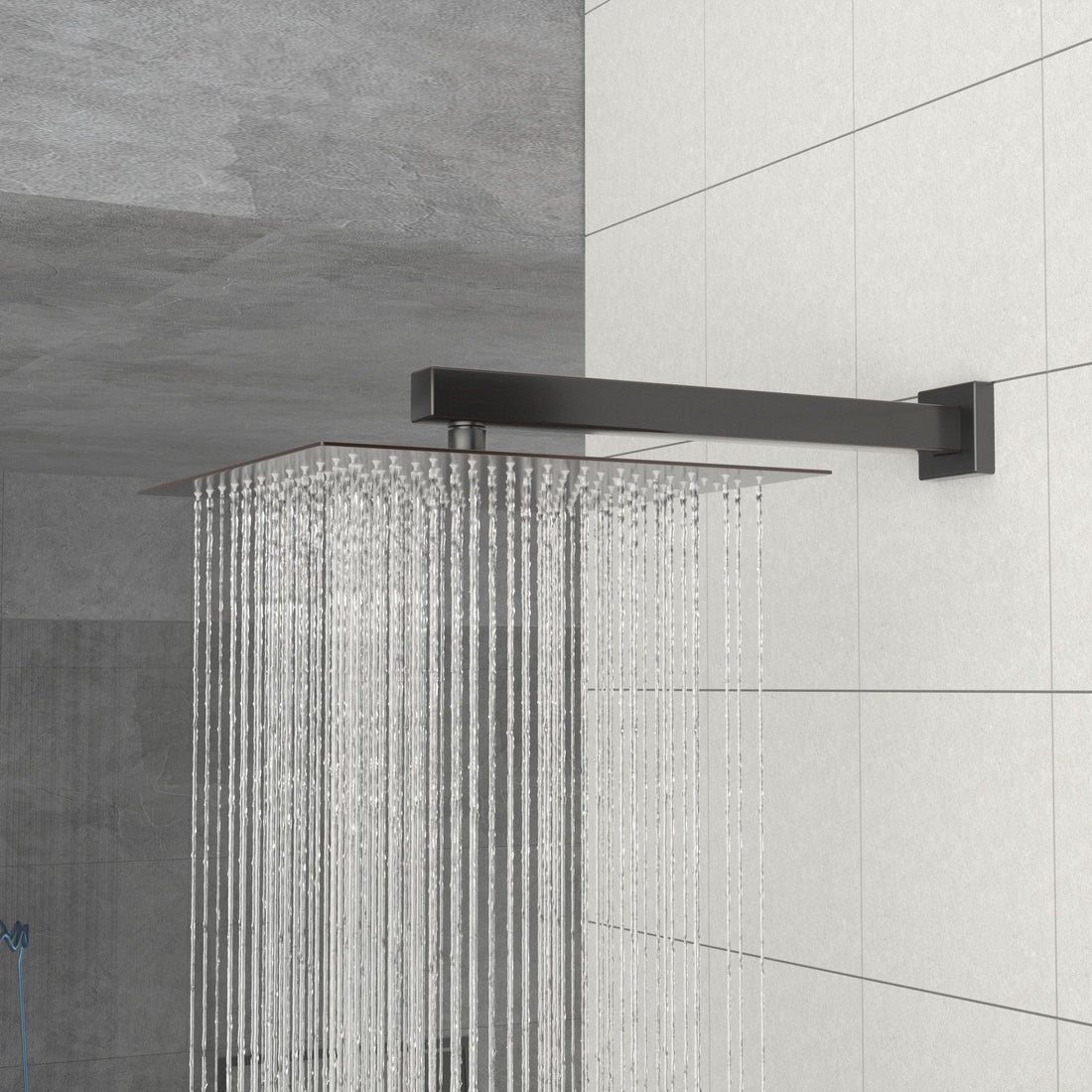 Luxury Rain Fixed Shower Head 12&quot; Square Oil Rubbed Bronze Stainless Steel - Oil-Rubbed Bronze