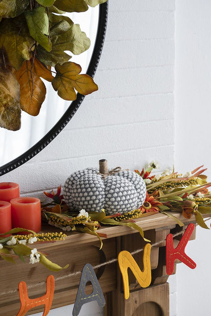 Knite Pumpkin Ornament Decor For Holiday Harvest Festival Fall Festival &amp; Thanksgiving