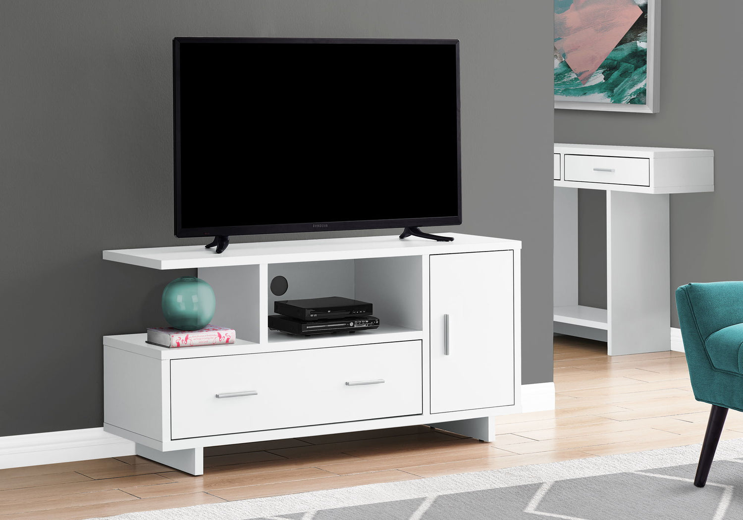 TV Stand, Console, Media Entertainment Center, Storage Cabinet, Drawers, Contemporary &amp; Modern