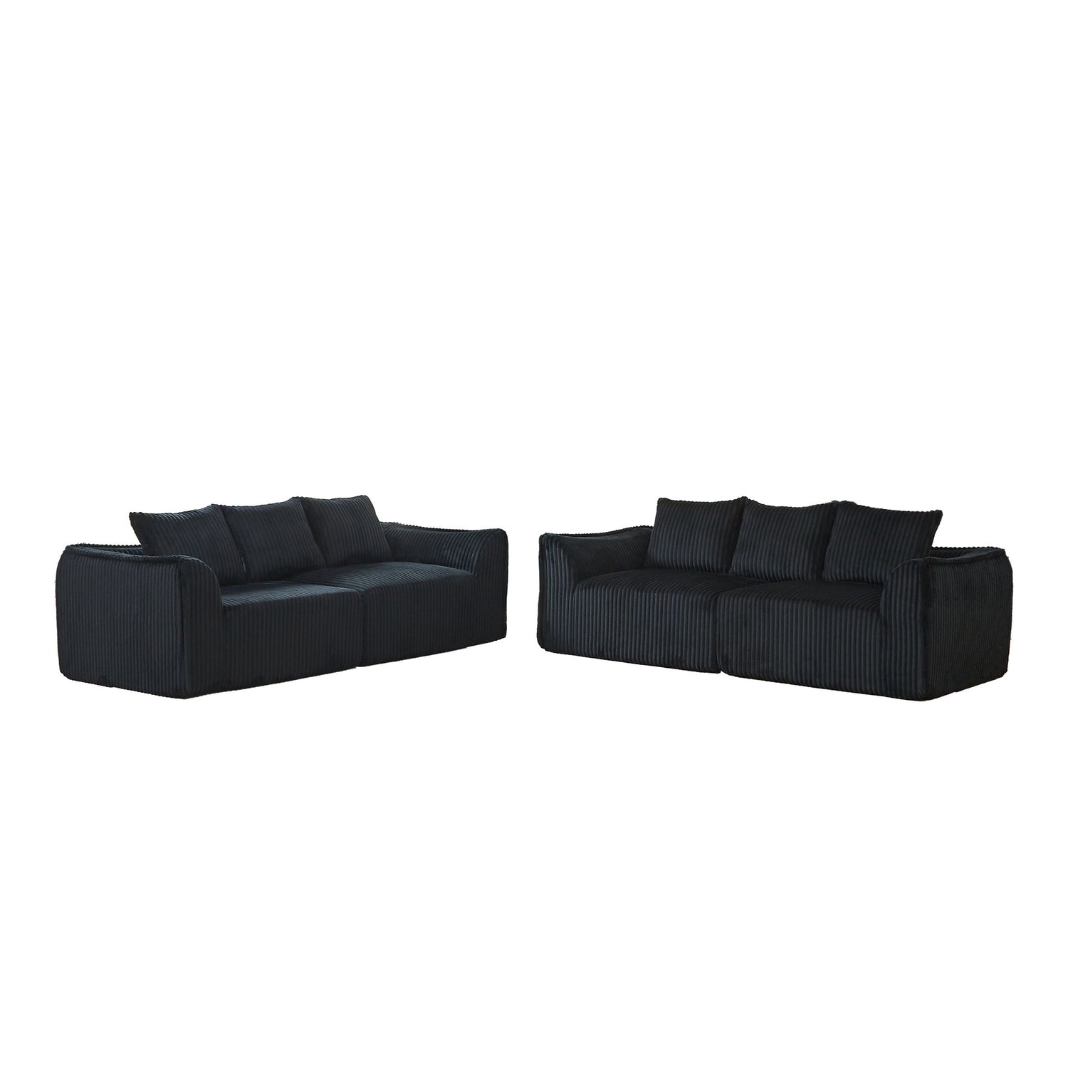 Minimalist Set With Curved Lines &amp; Gently Sloped Backrest