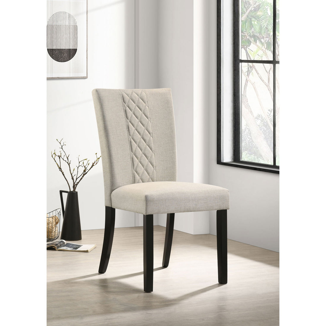 Modoc - Upholstered Dining Side Chair (Set of 2) - Beige