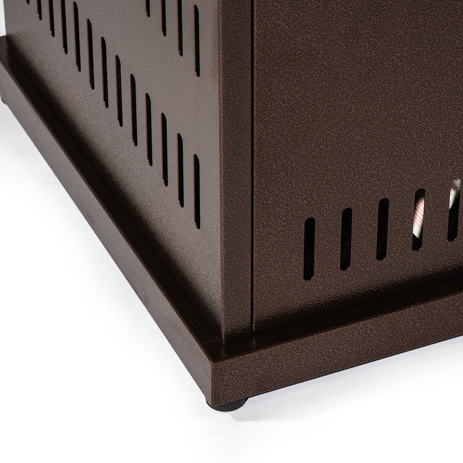 28&quot; Propane Gas Fire Pit Table, 50000 Btu Square Steel Fire Pit For Outside Patio Deck Garden Courtyard - Brown