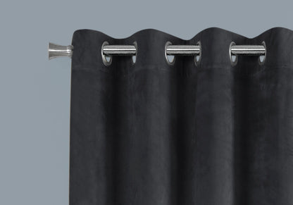 2 Pieces Set, Curtain Panel, Room Darkening, Grommet, Contemporary &amp; Modern