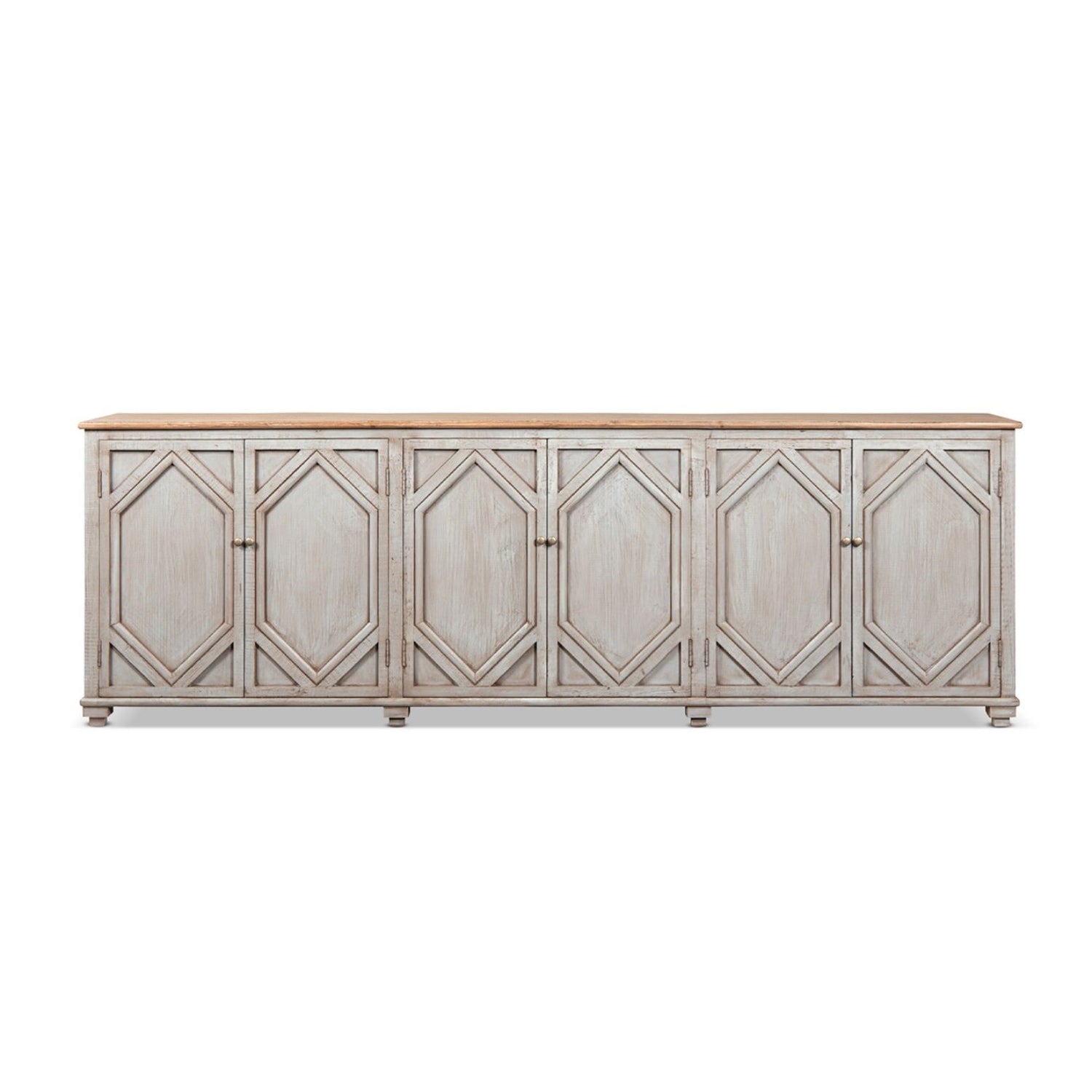 Colette - 6 Door Cabinet Sideboard - Brown