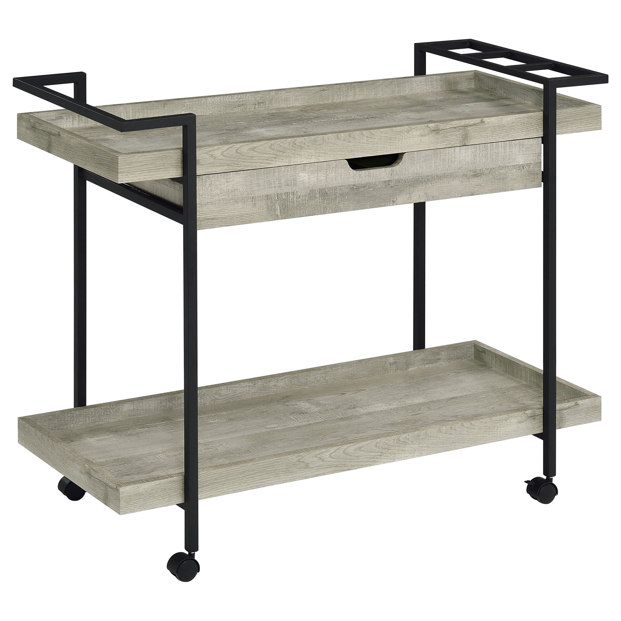 Begonia - 1 Drawer Cart - Driftwood