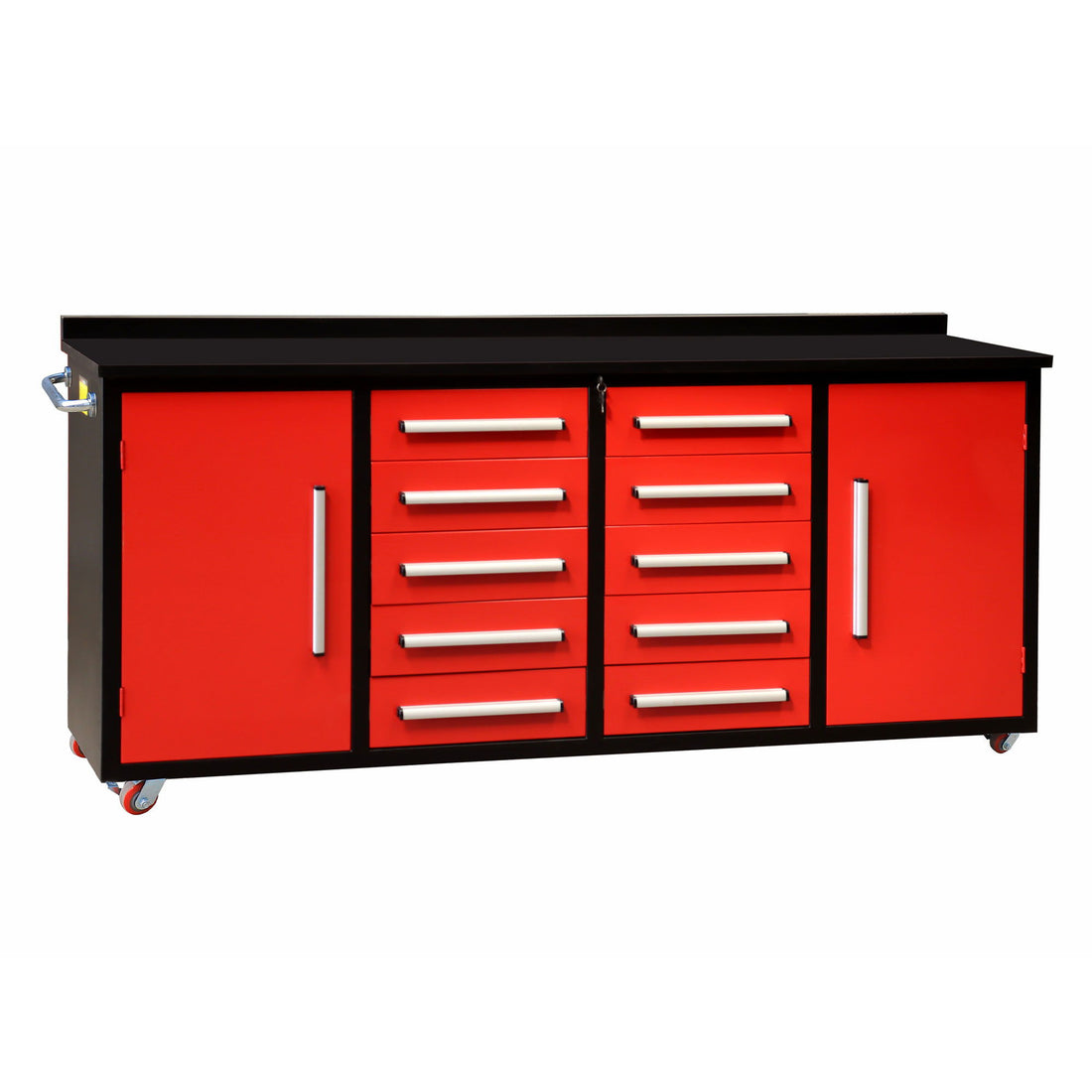Storage Cabinets With Workbench (10 Drawers &amp; 2 Cabinets)