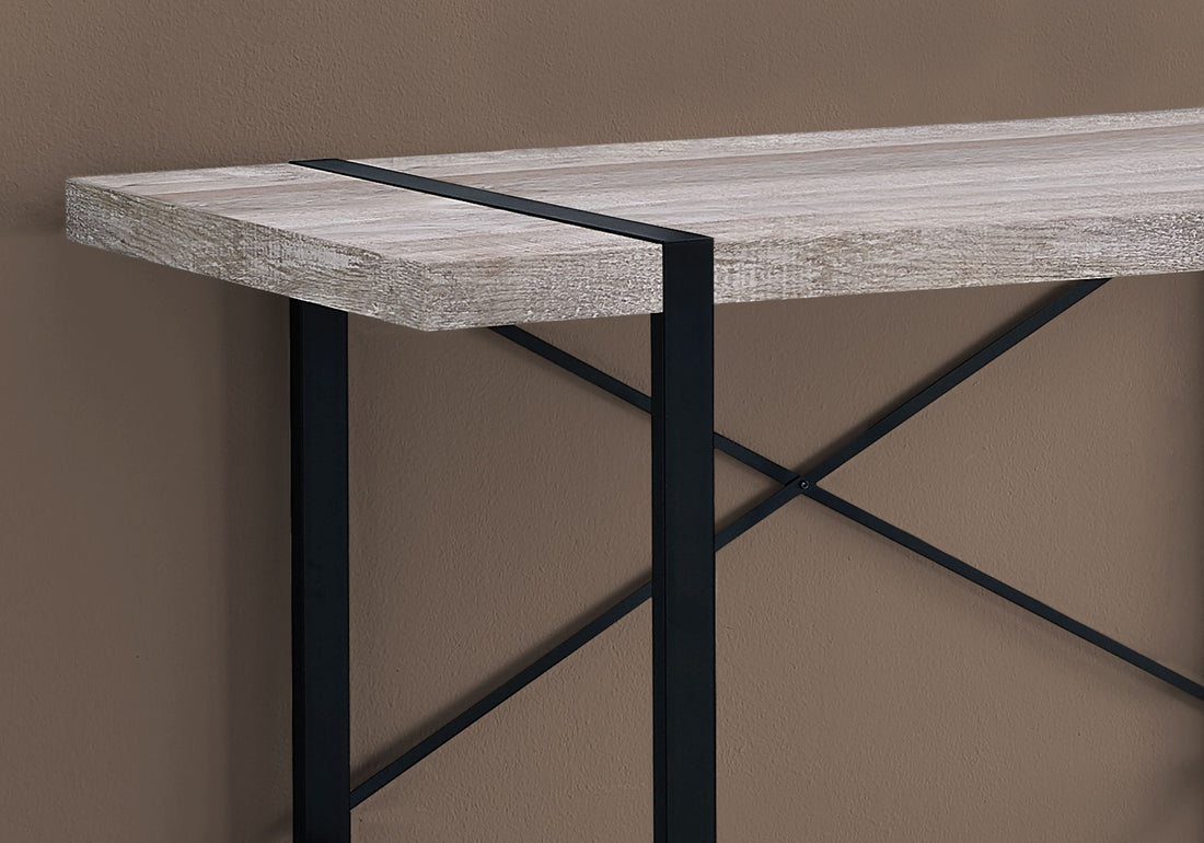 Computer Desk For Home Office, Laptop, Contemporary Versatile Placement - Taupe