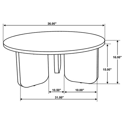Columbo - 3 Piece Coffee And End Table Set With Round Tops - Brown